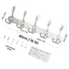 Coat Rack Wall Mount Silver